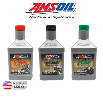 AMSOIL SAE 20W-50 Synthetic V-Twin Motorcycle Oil