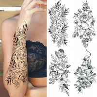 hot【DT】 Temporary Tattoos Sticker Arm Sleeve Snake Decorate Fake Totem