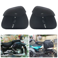 Motorcycle saddle bag side storage triangle bag waterproof sports version storage tool triangle bag Black snap medium