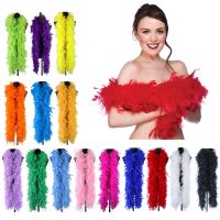 Plush Turkey Feather Boa Clothes Decorations for Party Wedding Clothes Dress Shawl Scarf Diy Jewelry Accessory Craft