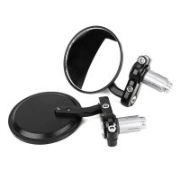 Pair of Motorcycle Motorbike Rear View Mirrors Rearview Side Mirrors for 7/8 Inch Handlebars (Black) Mirrors