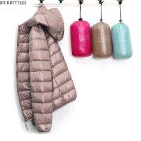 ▫❧ New Thin Down Jacket Hooded Jackets Female Coat