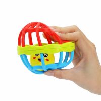 Baby Rattles Toy Soft Rubber Baby Hand Bell Rattles Fitness Grasping Ball Cartoon Children 39;s Exercise Toys Early Education Toys