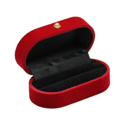 AUTU Portable Double Rings Box Display Jewelry Holder Wedding Engagement Ring Case