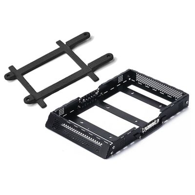 Metal Luggage Carrier Roof Rack with Fixing Rail for TRAXXAS TRX4M 1/18 RC Crawler Car Upgrade Replacement Spare Parts Accessories