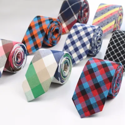 Fashion Tie Classic Men 39;s Plaid Necktie Casual Tartan Suit Bowknots Ties Male Cotton Skinny Slim Ties Colourful Cravat