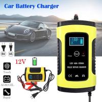 ZZOOI Battery Charger LCD Display 5A 12V Amp RV Car Truck Motorcycle