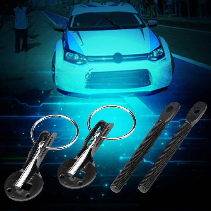 Stainless Steel Universal Racing Sport Hood Pins Lock Latch Kit