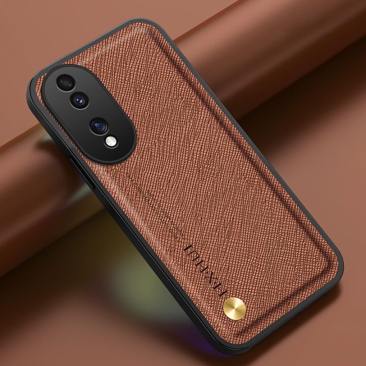 เคสสำหรับ-honor-90-pro-honor90-5g-2023เคสหนังธรรมดาที่วางเลนส์เคสโทรศัพท์ป้องกันทุกส่วนของเครื่องเคสกันกระแทกด้านหลัง