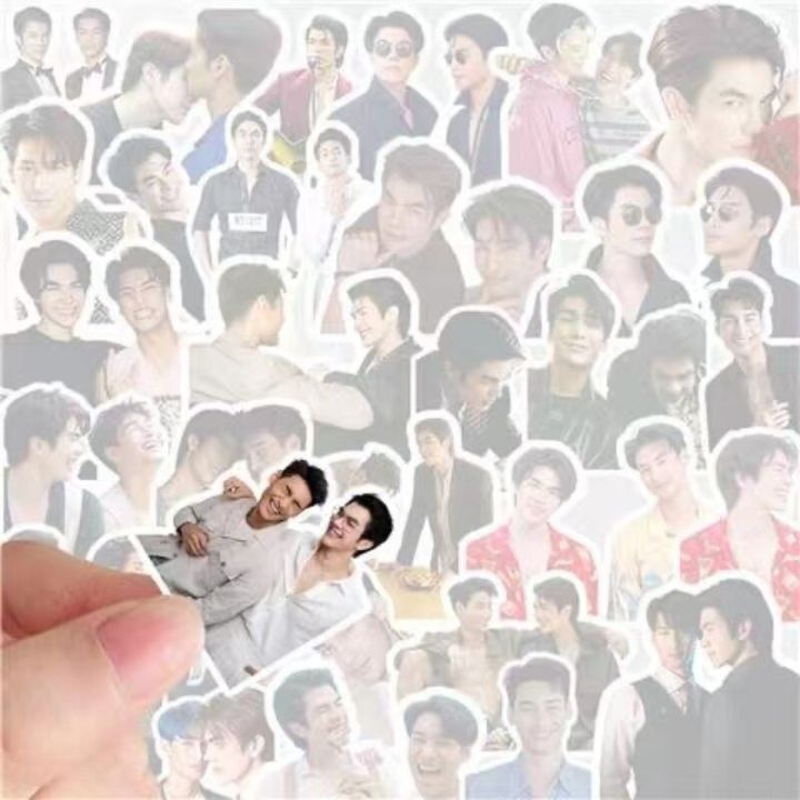 56pc-set-mileapo-hd-poster-stickers-thai-tv-kinnporsche-the-series-drama-stills-hand-account-materials-mobile-phone-diy-sticker