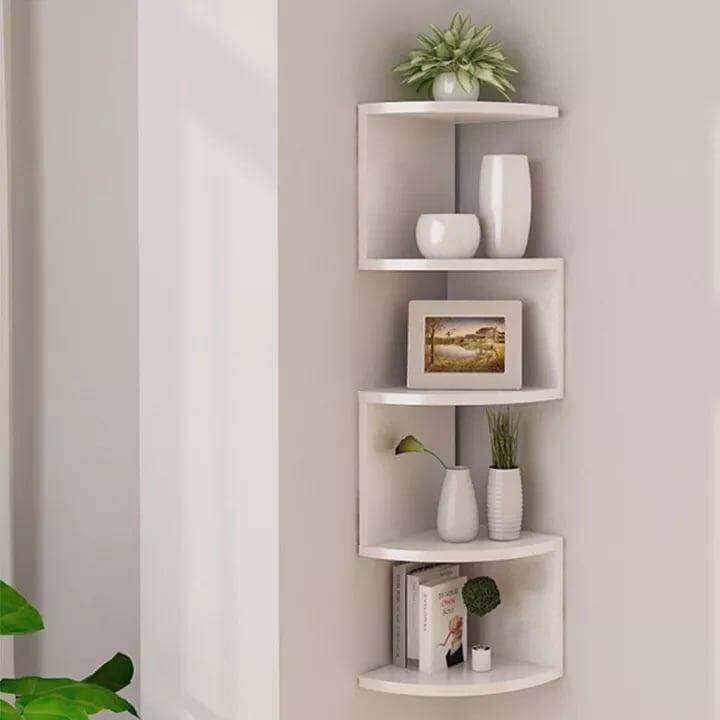 Wall Storage Wooden Wall Shelf Display Hanging Rack Storage Goods TV