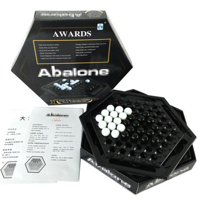Abalone ตารางเกมแบบพกพาชุดหมากรุกเกมกระดานครอบครัวสำหรับเด็กการพัฒนาทางปัญญา Carrom BOARD PUSH หมากรุก-Gothi2