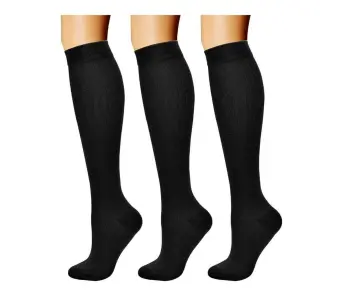 1Pair Zipper Compression Socks for Women & Men, Sturdy Zippered Stocking to  Improves Blood Circulation, Relieves Pain & Swelling