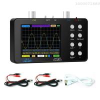 ออสซิลโลสโคปแบบดิจิตอลแบบพกพาขนาดกะทัดรัด50ม. Oscilloscope 10ม. ออสซิลโลสโคปแบบใช้มือถือในปัจจุบันแบบ Lissajous 6A การวัดรูปคลื่นกระแสไฟฟ้าออสซิลโลสโคปแบบสองช่องทางการขยายตัวหลายโหมด