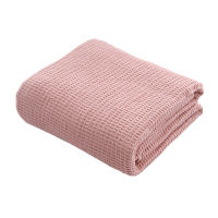 2021Pure Cotton Waffle Blanket for Bed Sofa Cover Plain Quilt Towel Quilt Women Wrap Blanket Travel Throw Blanket Casual Nap Blanket