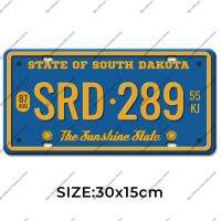 แผ่นดีบุกแผ่นเพลทโลหะตัวเลขป้ายทะเบียนรถรัฐสหรัฐอเมริกาสำหรับภาพวาดตกแต่งผนังตกแต่งบาร์สโมสรโรงรถ