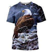 （Can Customizable）Fashion Streetwear Falcon Clothing Animal Eagle 3D Print T-shirt Summer Casual Men Hawk t shirts Women Short sleeve tops vk（Adult and Childrens Sizes）