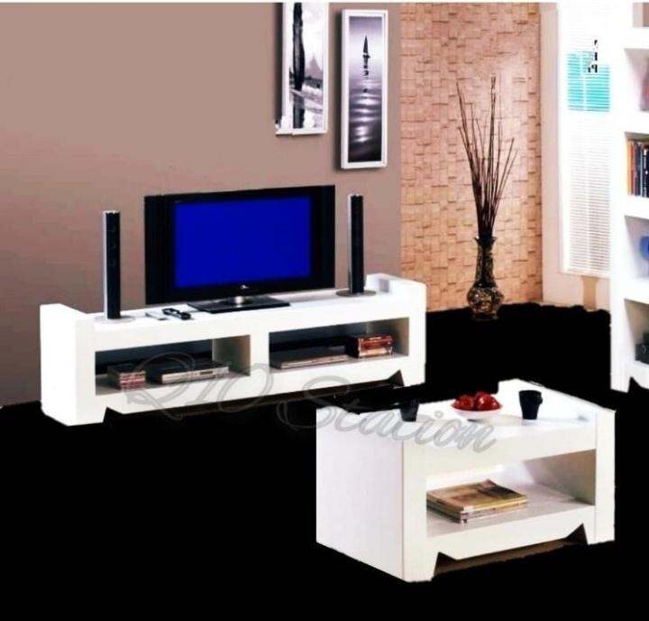 Q 10 MODERN 6' TV AND 3' COFFEE TABLE SET / 6 FEET TV AND COFFEE TABLE SET