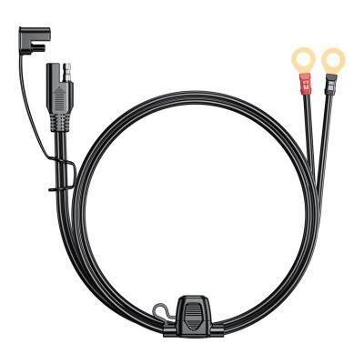 SAE Cable 18AWG Cable Quick Disconnect to O Ring Terminal Harness Connecter Cord Connector for Battery Charger