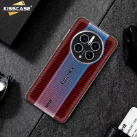 KISSCASE เคสคาร์บอนไฟเบอร์สำหรับ Huawei Mate 50 Pro เคสโทรศัพท์สลายเลเซอร์ Porsche สำหรับ HUawei Mate 30 40 50 RS 40Pro P60 Pro ฝาหลังเลนส์เต็มเลนส์นิ่มไล่ระดับสี