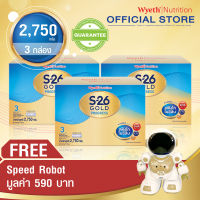 [แถม] เอส26 นมผงเด็ก โกลด์ โปรเกรส สูตร 3 ขนาด 2750 กรัม 3 กล่อง รับฟรี! Speed Robot มูลค่า 590 บาท.- S-26 Gold Progress Formula 3 2750g (3 packs) get free Speed Robot value 590 THB.