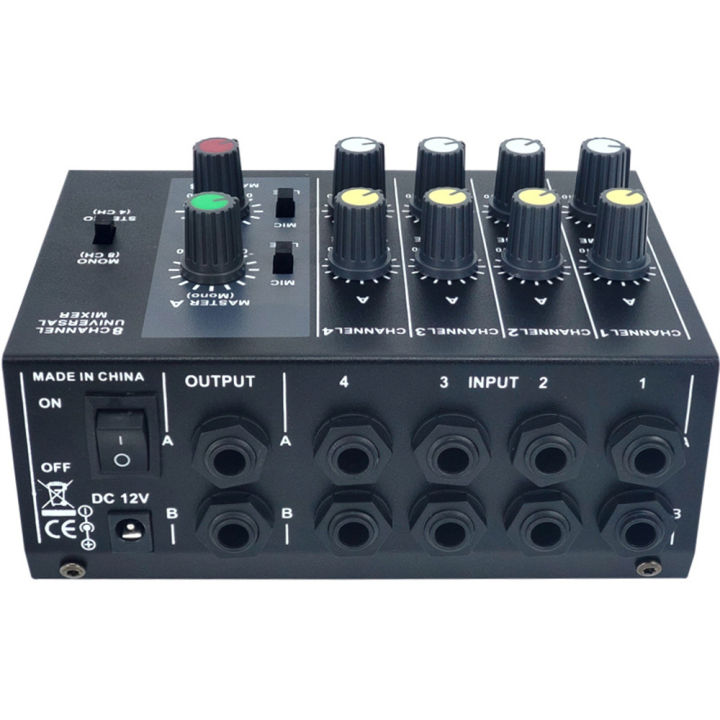 keyng-คลังสินค้าพร้อม-mixer-mix-428รุ่นแรก-metal-portable-mini-8-way-mixer-sound-console-extender-audio-mixer-subminiature-low-noise-8-channel-mono-stereo-audio-mixer