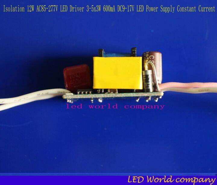 free-shipping-5-pieces-isolation-12w-ac85-277v-led-driver-3-5x3w-600ma-dc9-17v-led-power-supply-constant-current-led-bulb-lamp-electrical-circuitry-pa