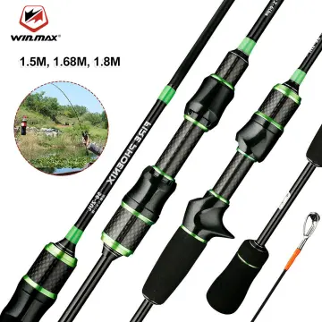 Fishing Pole 1.8M Ul Power Slow Spinning Fishing Rod Lure Rod Fishing  Tackle Solid Tip Pole Lure Weight 2-8g Carbon Pole Baitcasting Rod Fishing