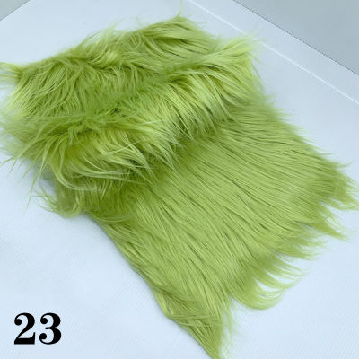 P5u7 25X45ซม. วัสดุตัดเย็บด้วยมือ8ซม. Pile Faux Fur ผ้าสำหรับตุ๊กตาเย็บปะติดปะต่อกันของเล่นเคราผม DIY คอสเพลย์ผ้าตกแต่งบ้าน