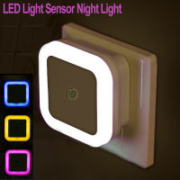 LED Night Light Mini Light Sensor Control 110V 220V EU US Plug Nightlight Lamp For Children Kids Living Room Bedroom Lighting