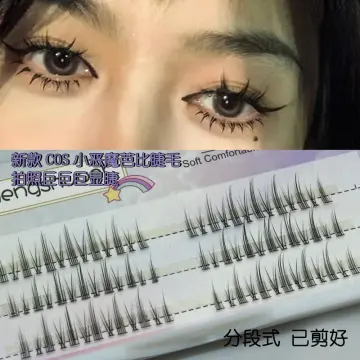 Anime Fairy False Eyelashes Cos Handmade False Eye Lashes Little Devil Big  Eyes