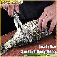 [Warm Homie] Multifunctional Fish Scaler สแตนเลส Deboning Slicer เครื่องตัดฟันเลื่อย Fish Scale Remover อุปกรณ์ครัว