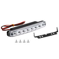 8 LED Daytime Running Light 12V ไฟหน้า Daylight Auto Daytime Running Light DRL หมอกขับรถหลอดไฟ Singal โคมไฟทนทาน Universal