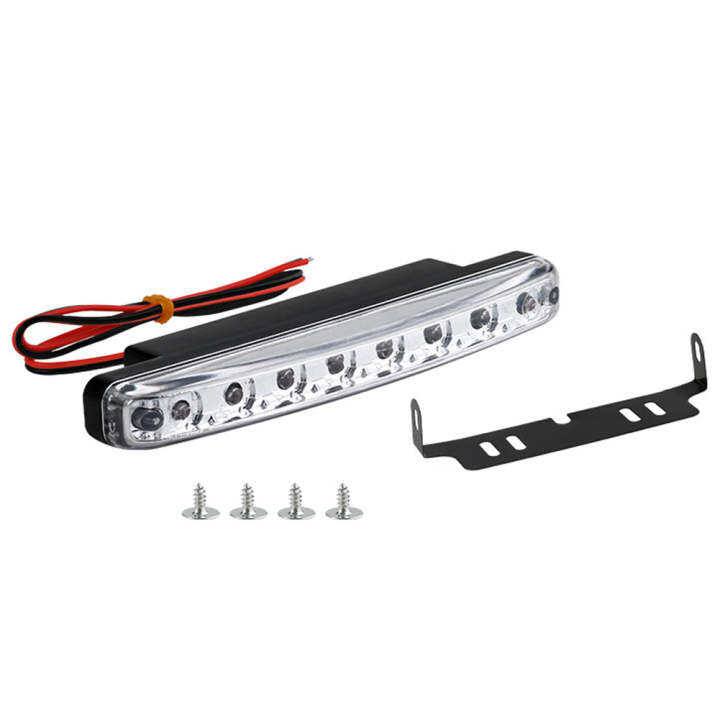 8-led-daytime-running-light-12v-ไฟหน้า-daylight-auto-daytime-running-light-drl-หมอกขับรถหลอดไฟ-singal-โคมไฟทนทาน-universal