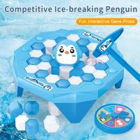 Mini Kids Save Penguin Ice Block Breaker Trap Toys Funny Parent Children Kids Table Game Kids Adult Toy Stress Reliever Decor
