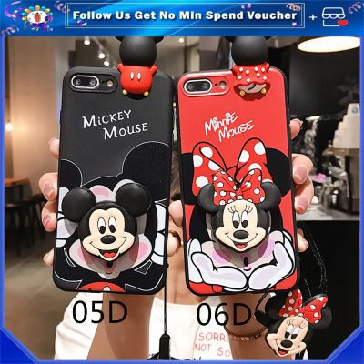 โทรศัพท์ Vivo 1601 1603 1609 1610โทรศัพท์กรณี Vivo 1611 1612 1713 1716ฝาครอบ MickeyMouse ปลอก Vivo 1719 1721 1723 1724 Vivo 1725 1726 1727 1801 1801i ปลอก MinnieMouse แต่งหน้ากระจกตุ๊กตาเชือกผู้ถือ