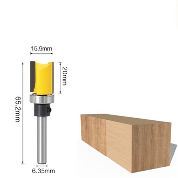 1pc-1-4-นิ้ว-shank-flush-trim-router-bit-pattern-bit-top-bottom-bearing-1-2-blade-template-เครื่องตัดมิลลิ่งไม้