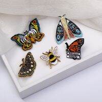 【YF】✤  New Butterflys Enamel Pins Custom of the Vine Brooches Lapel Badge Insect Jewelry for