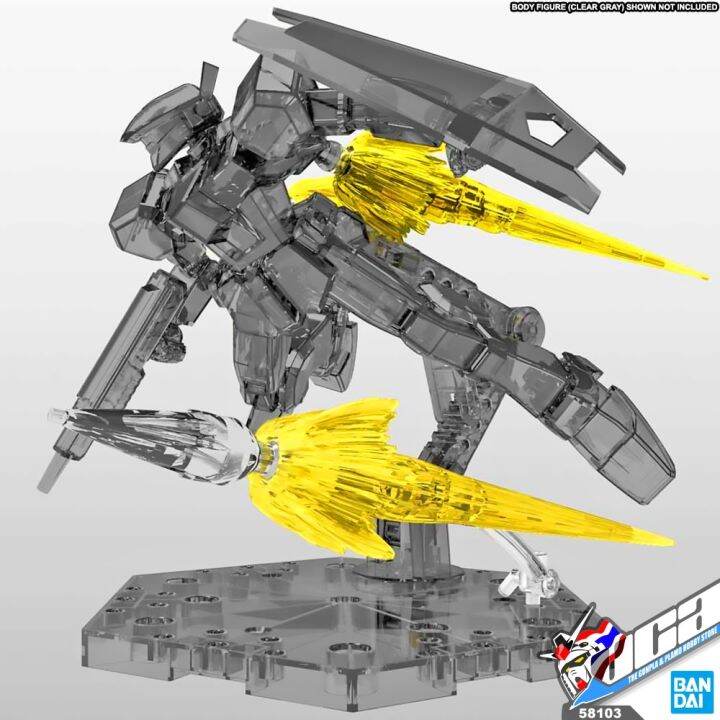 bandai-figure-rise-jet-effect-clear-yellow-figure-rise-ฐาน-ขาตั้ง-กันดั้ม-กันพลา-พลาโม-vca-gundam