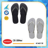 Havaianas CR Glitter รองเท้าแตะ รองเท้าผู้หญิง รองเท้าแตะหญิง  SLIM GLITTER FC PR 4146118 [2191/3498] (1100)