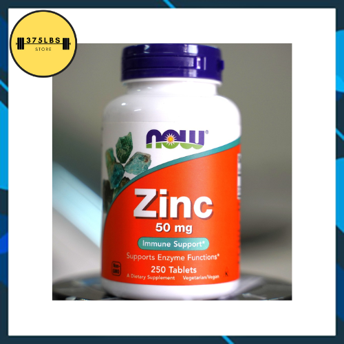 Chính hãng viên bổ sung kẽm now zinc gluconate 50mg 250-viên giảm mụn, mờ - ảnh sản phẩm 1