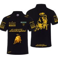 Wu Ying F1 LamborghiniS Racing Suit POLO Shirt Huracan Short Sleeve Pure Cotton T-Shirt