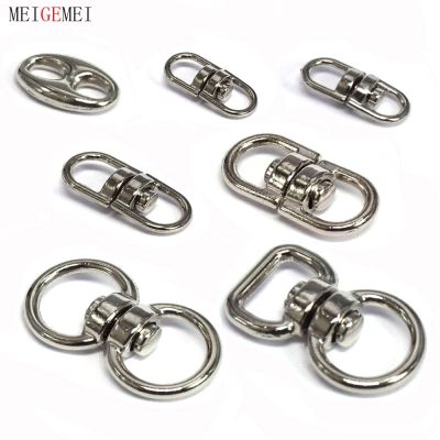 5pcs/pack Silver Metal Swivel Hook Clasp Key Chains Keyrings Connectors For Lanyards Paracord Package Accessories