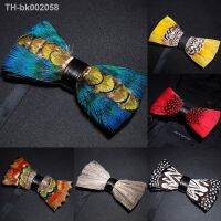 ┇✥₪ EASTEPIC Novelty Fashion Handmade Feather Bow Ties for Men Exquisite Accessories for Business Suits Wedding Party Birthday Gift