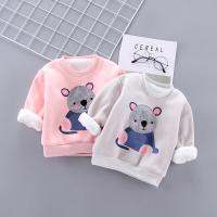 IENENS Baby Girl Warm Clothes Winter Padded Pullover Clothing Boy Sweatshirts Cartoon Koala T-shirt 1 2 3 4 Years