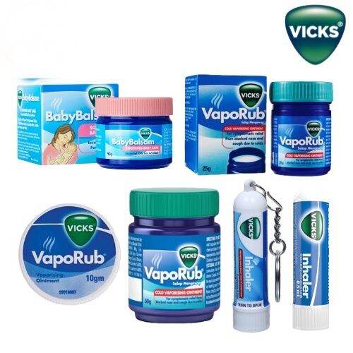 VICKS inhaler, VapoRub & Baby Balsam Lazada