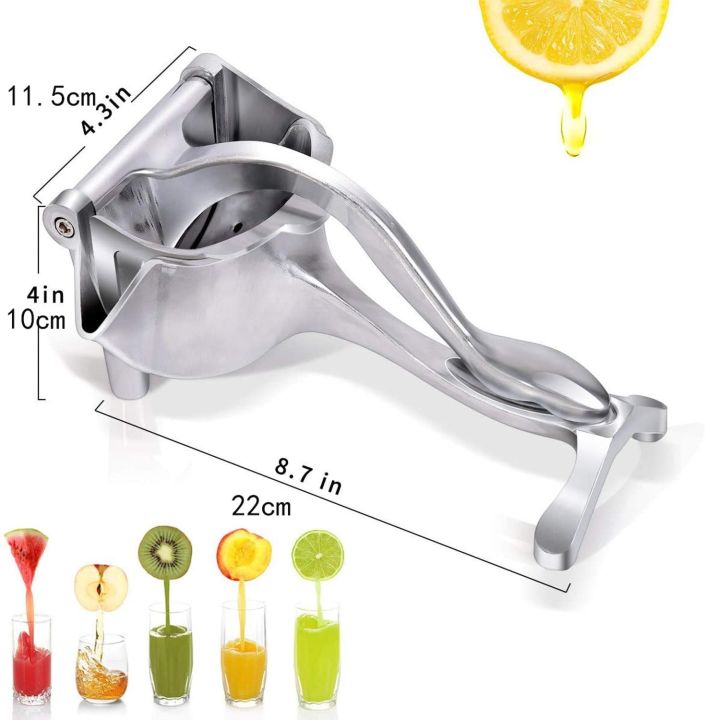 hot-new-เครื่องคั้นน้ำผลไม้แบบแมนนวลอะลูมินัมอัลลอยเครื่องคั้นน้ำแรงดันมือสีส้มเครื่องมือคั้นน้ำมะนาว