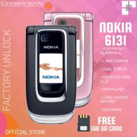 ปลดล็อกต้นฉบับสำหรับ Nokia 6131โทรศัพท์มือถือ2G GSM Flip Phone แป้นพิมพ์ภาษาอังกฤษ