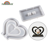 Twister.CK Resin Photo Frame Molds Heart Shape Silicone Epoxy Molds For Casting DIY Wedding Home Decors Flower Preservation