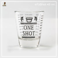 แก้ว 45 ml 2 ใบ แก้ว Shot ลายดำ